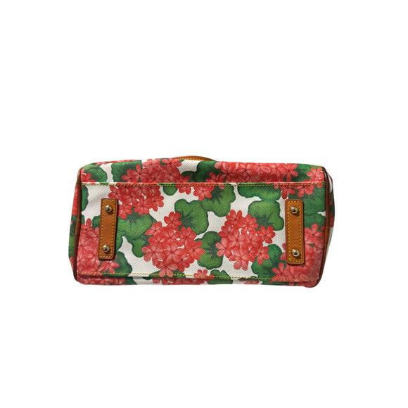 Dooney & Bourke Red Hydrangea Shoulder Satchel/Crossbody - Picture 3 of 8